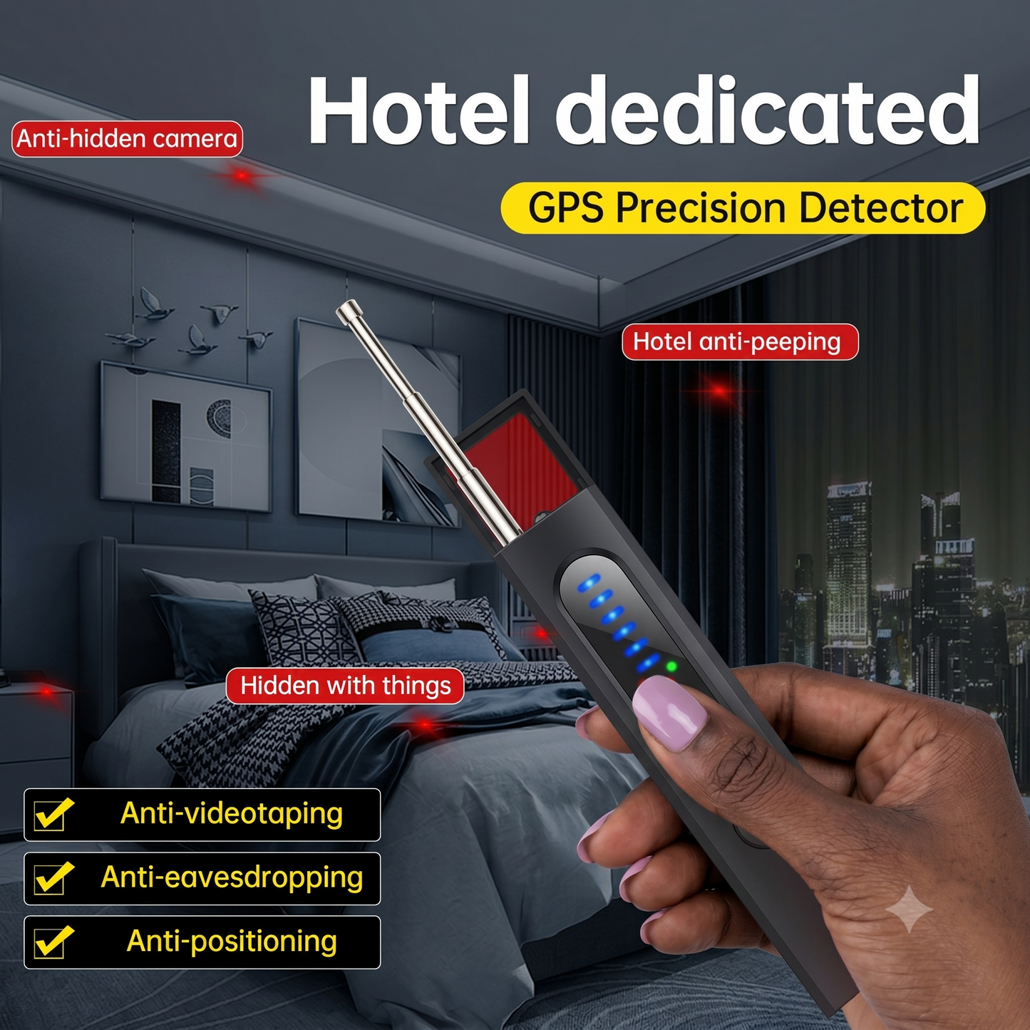 2026 Smart 4-in-1 Anti-Spy Hidden Camera Detector