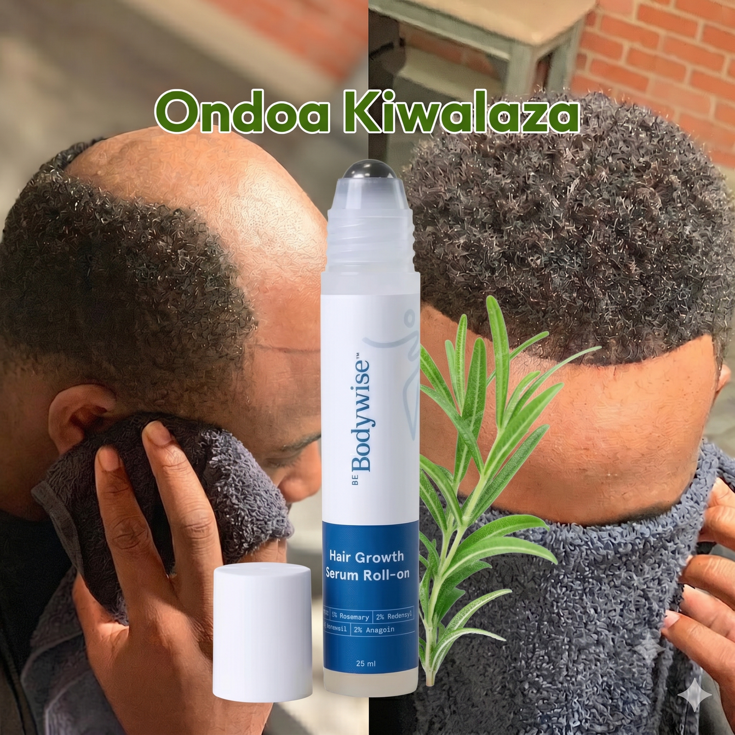 Advanced Hair Growth Serum Roll-On | 100% Natural