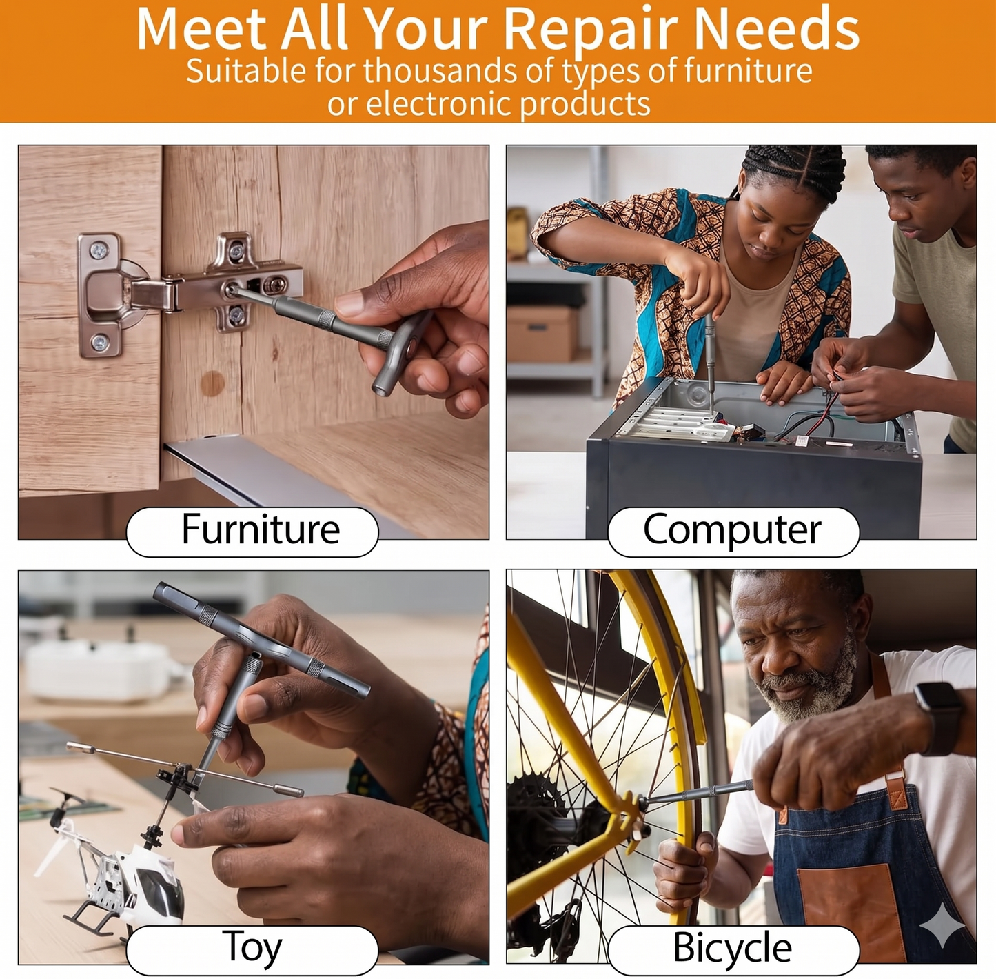 Ultimate 24-in-1 Magnetic Ratchet Screwdriver Kit