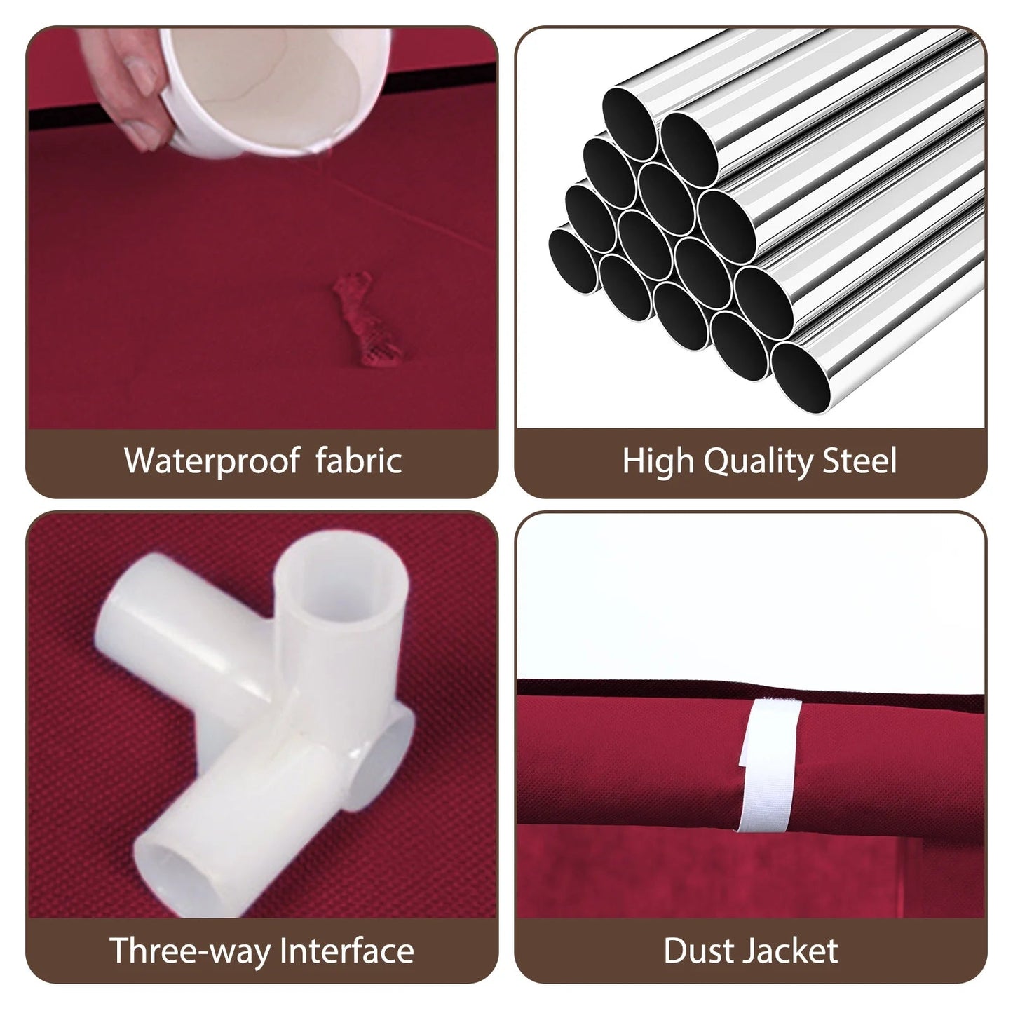 10-Tier Non-Woven Shoes Rack